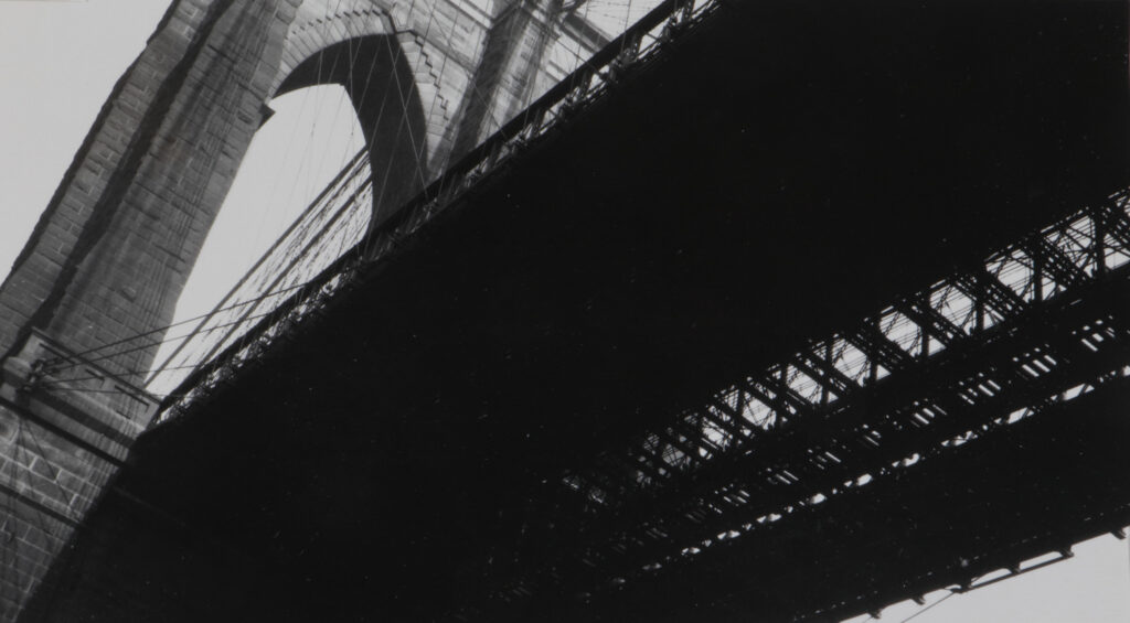 Walker Evans (American, 1903-1975), The Bridge, 1929, gelatin silver print, High Museum of Art, Atlanta, gift of Arnold H. Crane, 73.72 F. © Walker Evans Archive, The Metropolitan Museum of Art.